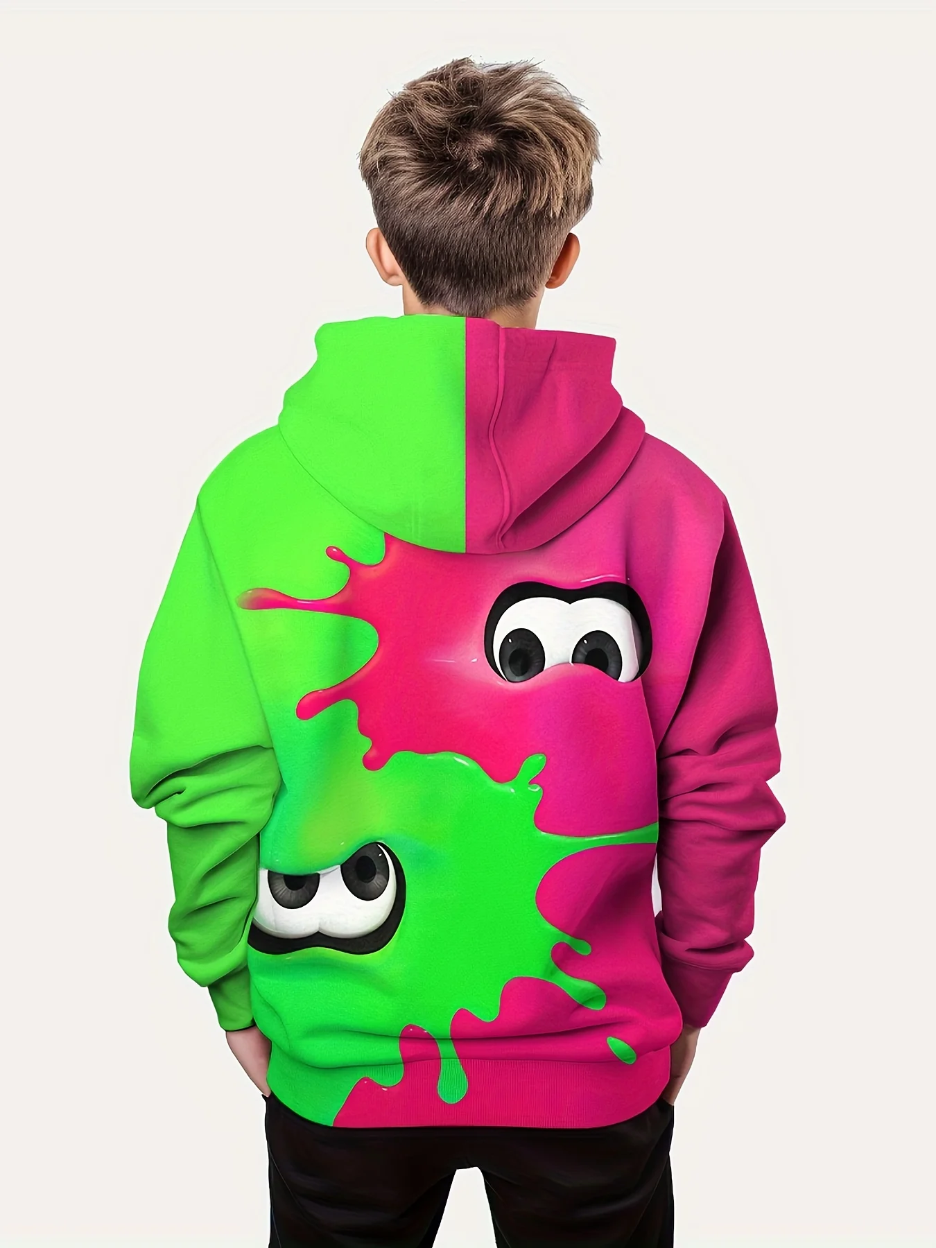 Kinder Kleidung Jungen Hoodies Langarm 3D Druck Kinder Frühling Herbst Kleidung Casual Stilvolle Outdoor Jungen Kleidung Pullover Tops – Detail 8