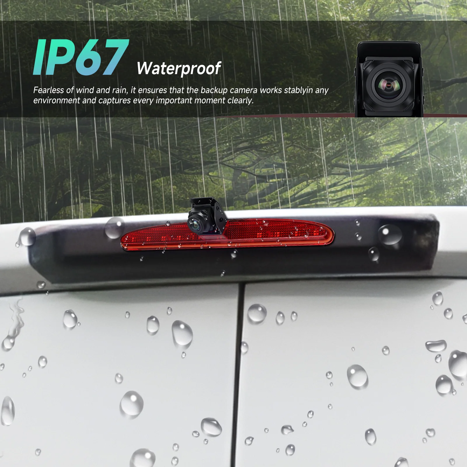 Podofo الفرامل ضوء السيارة كاميرا الرؤية الخلفية ل IVECO يوميا 2015-2017 للرؤية الليلية كاميرا لموقف السيارات