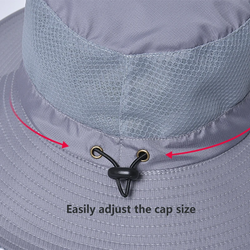 Summer large brimmed sun protection fisherman hat for women outdoor mountaineering and fishing sun hat breathable sun hat