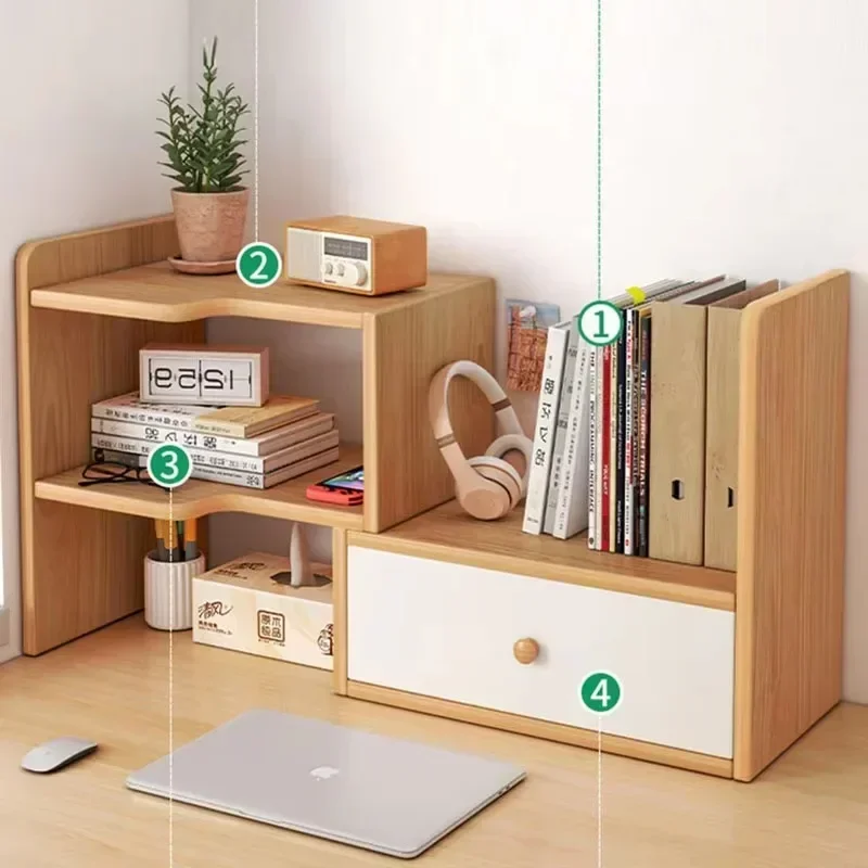 حامل مجلة عرض الكتب الصغيرة رف مجلة غرفة المعيشة الخشبي متعدد الطبقات ملحقات مكتب بورت ريفو بوا #3