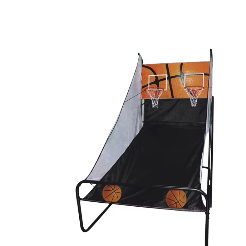 

Steel adjustable height portable basketball hoop with backboard
