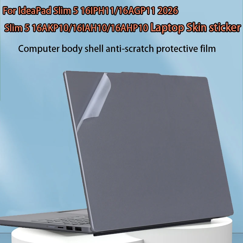 For IdeaPad Slim 5 16AGP11 body film 16AHP11/16IPH11 Laptop skin sticker 16AKP10/16AHP10/IAH10 vinyl transparent protective film
