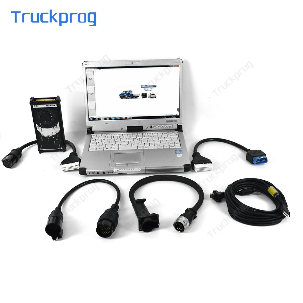 For IVECO Eltrac 14.1 Truck Diagnostic Scanner Tool for IVECO ELTRAC EASY ECI diagnostic interface + Thoughbook CFC2 Laptop