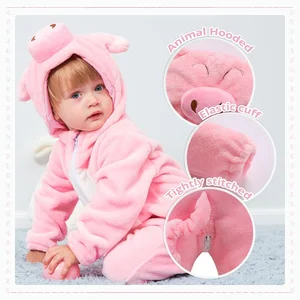 Michley-Macacão Pig Babies, Halloween costume, Bodysuit with hood, pajamas, jumpsuit, flannel, gifts, fall, winter 8 Main Sales Body Girl - №6