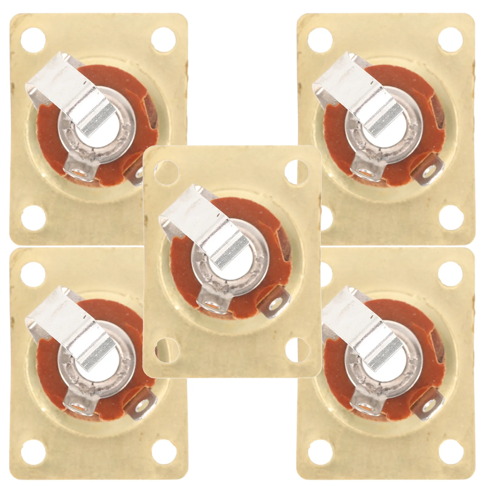 

5pcs Guitar Jack Plate Square Indented Output Socket For Electric Guitar Pickup Jack Replacement Golden Jackplug Socket