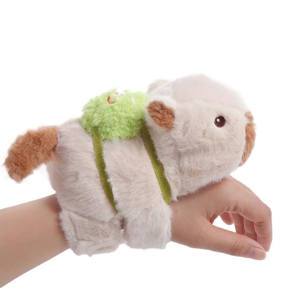 

Capybara Rodent Slap Bracelet Series Rotatable Wrist Style Plush Doll Slap Bracelet Soft Cute Doll Capybara Plush Wrist Band