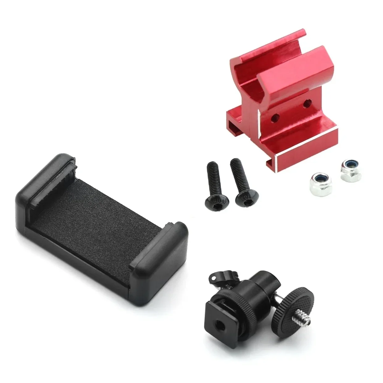 Metal TQi Transmitter Phone Mount Holder for Traxxas TRX4 TRX6 E-Revo Slash RUSTLER T-Maxx E-Maxx RC Car Upgrade Parts