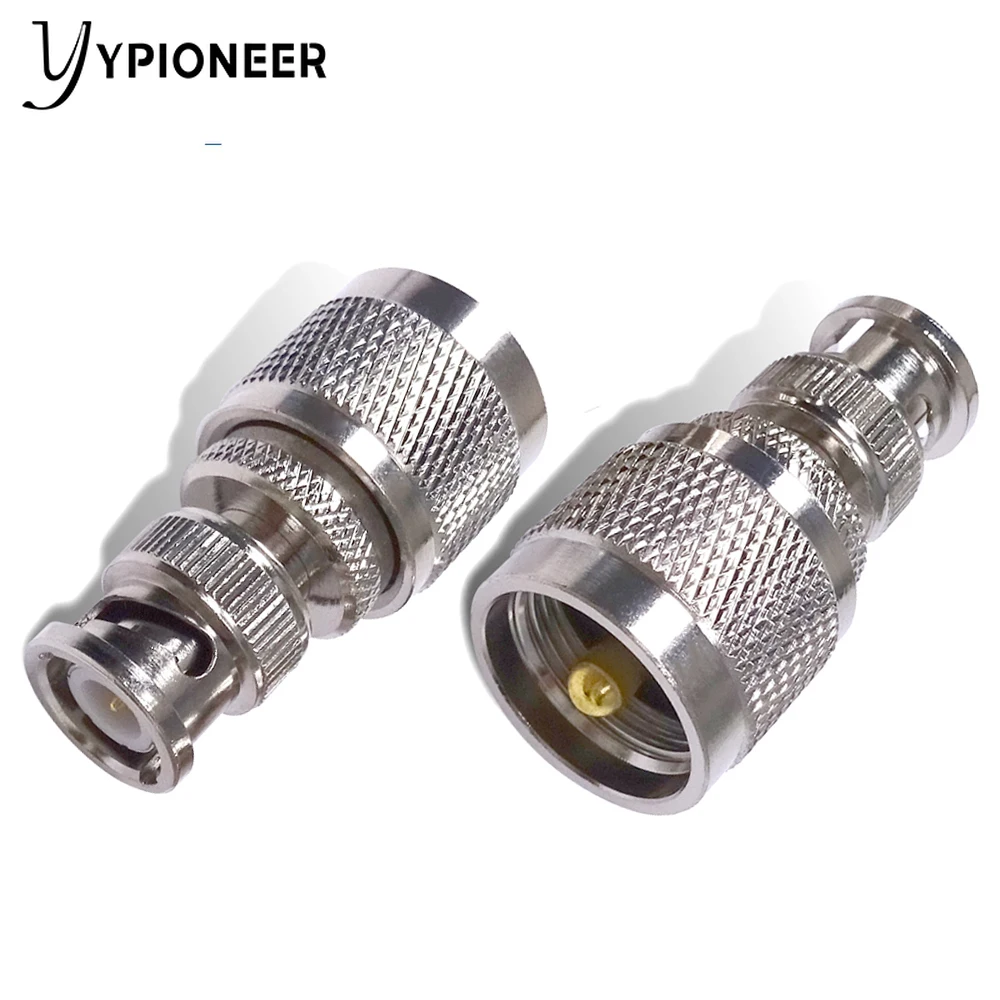 YPioneer 1PC BNC Male to UHF PL259 Male Plug RF Adapter Connector Coaxial For Radio Antenna Accessories C20065