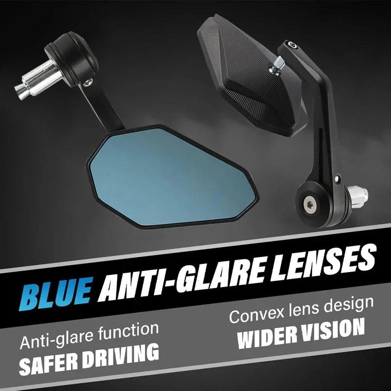 360° Adjustable Bar End Mirrors for Yamaha MT-07 / MT-09, Honda CB650R, BMW, Ducati, Kawasaki image 5