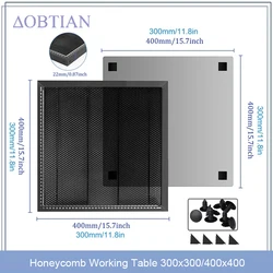 Laser Enquipment Parts Honeycomb Working Table For CO2 Cutting Machine/Laser Engraver TTS-55 300x300/400x400