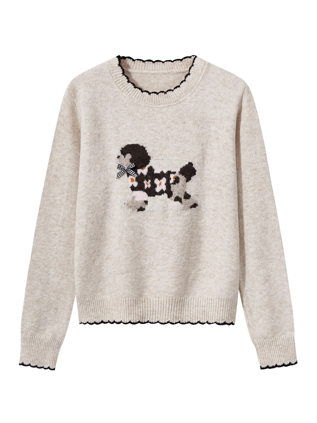 

Korean Style Loose Fit Short Knit Sweater Women's Autumn Winter Lazy Style Soft Cozy Contrast Color Ear Flap Bottoming Top