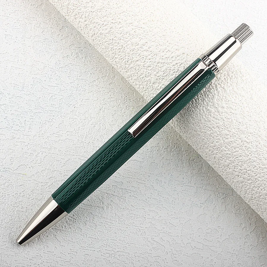 Canetas esferográficas de metal, caneta esferográfica automática, recarga g2, tinta azul, para escola, escritório, material de papelaria, escrita 0.7mm, 1 peça