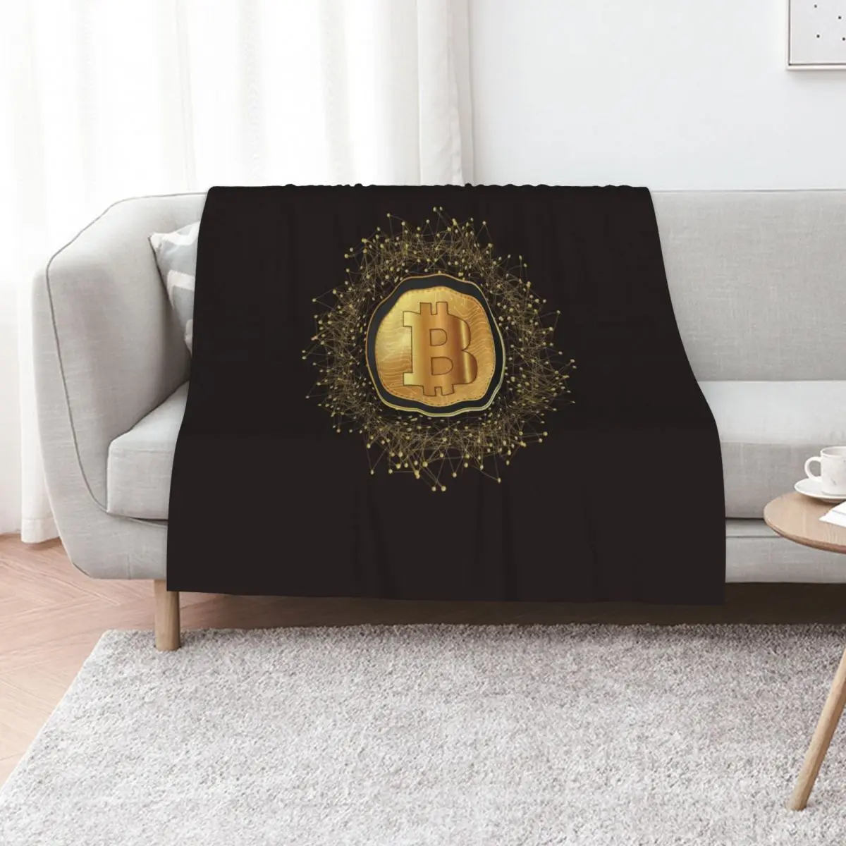 

Bitcoin BTC Crypto Throw Blanket Summer Decorative Sofa Decorative Beds heavy to sleep Blankets