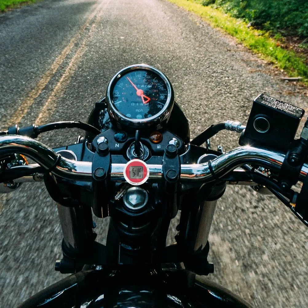 

3Pcs Mini Motorcycle Waterproof Stick-on Digital Clocks Car Auto Clock Motorcycle Electronic Clock Mini Digital Clocks