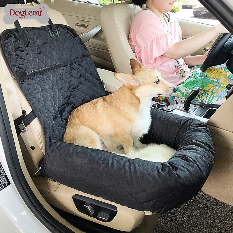 Pet car bag with warm and thick filling cotton pad front and rear row of car dog car storage pad pet products