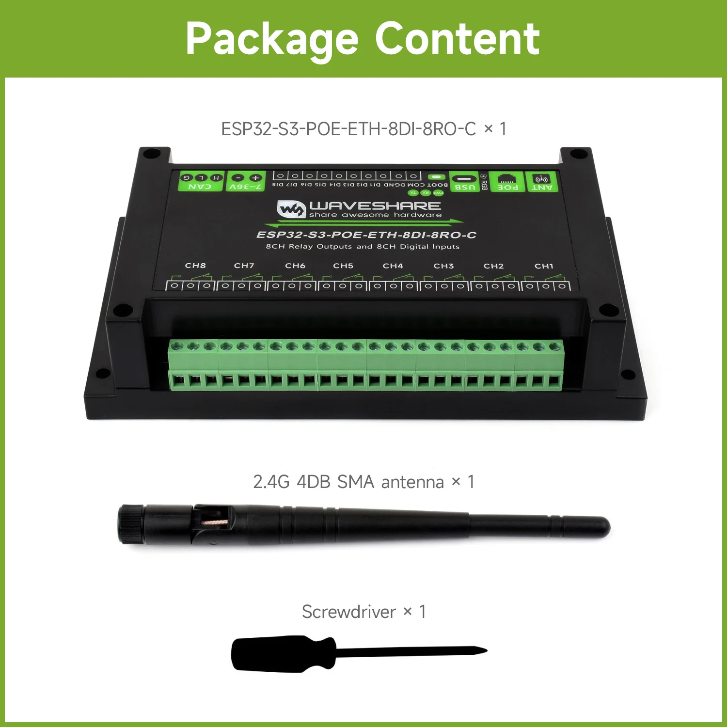 Variant: PoE Ethernet port