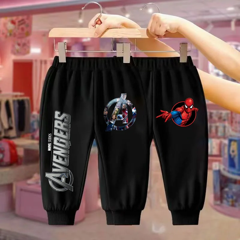 مارفل سبايدر مان الرجل الحديدي هالك أنيمي نمط السراويل الصبي أزياء عارضة الخريف والشتاء السراويل الكرتون السراويل الرياضية في الهواء الطلق #3