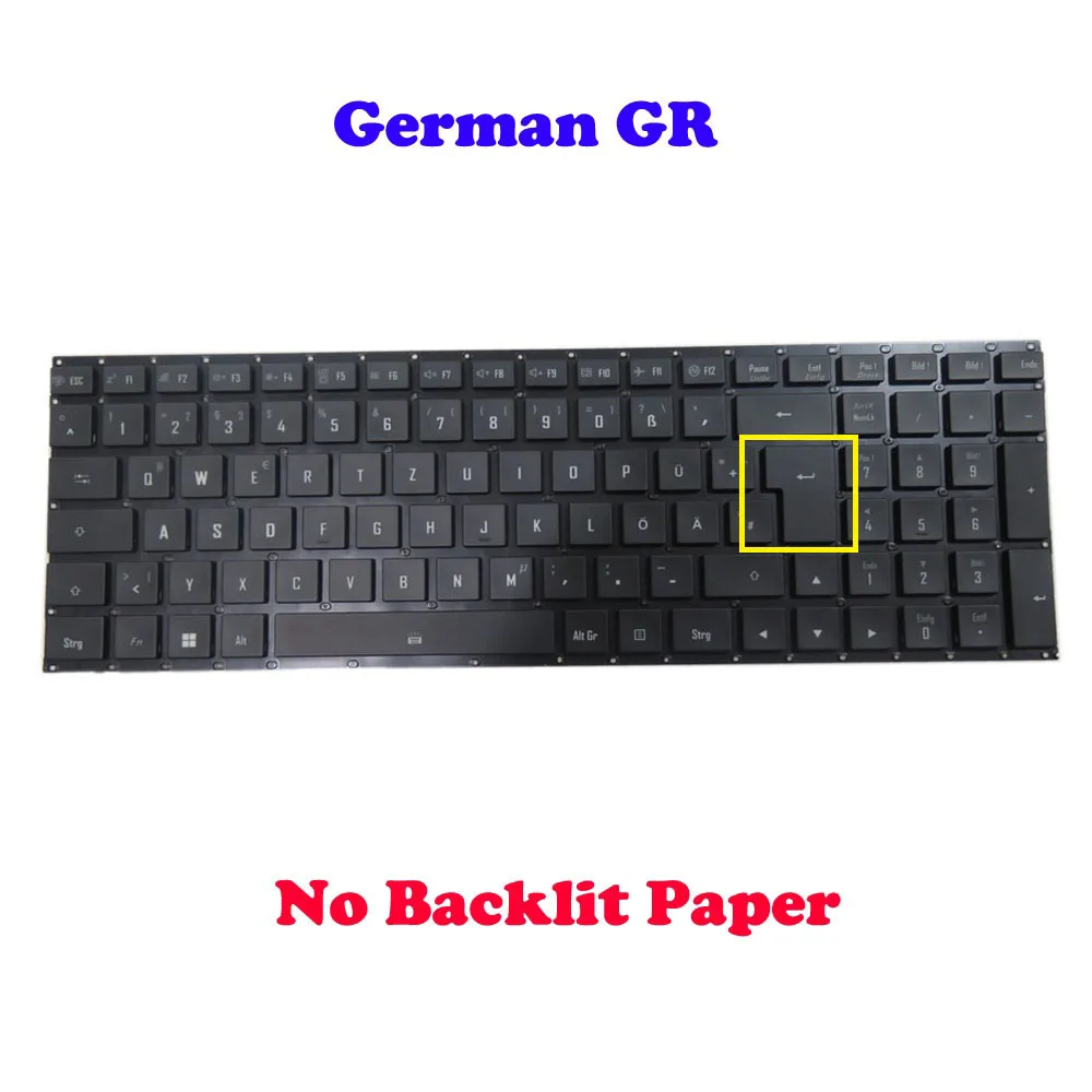 No Backlit Keyboard For Gigabyte For AORUS 17 9KF 9MF 9SF BKF BSF BMF BSG BKG For AORUS 17 YE5 XE5 KE5 YE4 XE4 KE4 17X XES YES