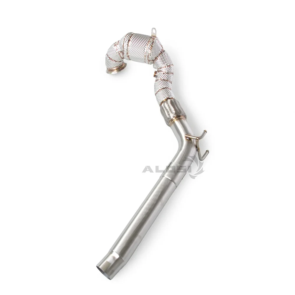 Adecuado para Volkswagen Golf8 MK8 GTI 2.0T 2019-2023 bajante de acero inoxidable con cubierta de aislamiento térmico