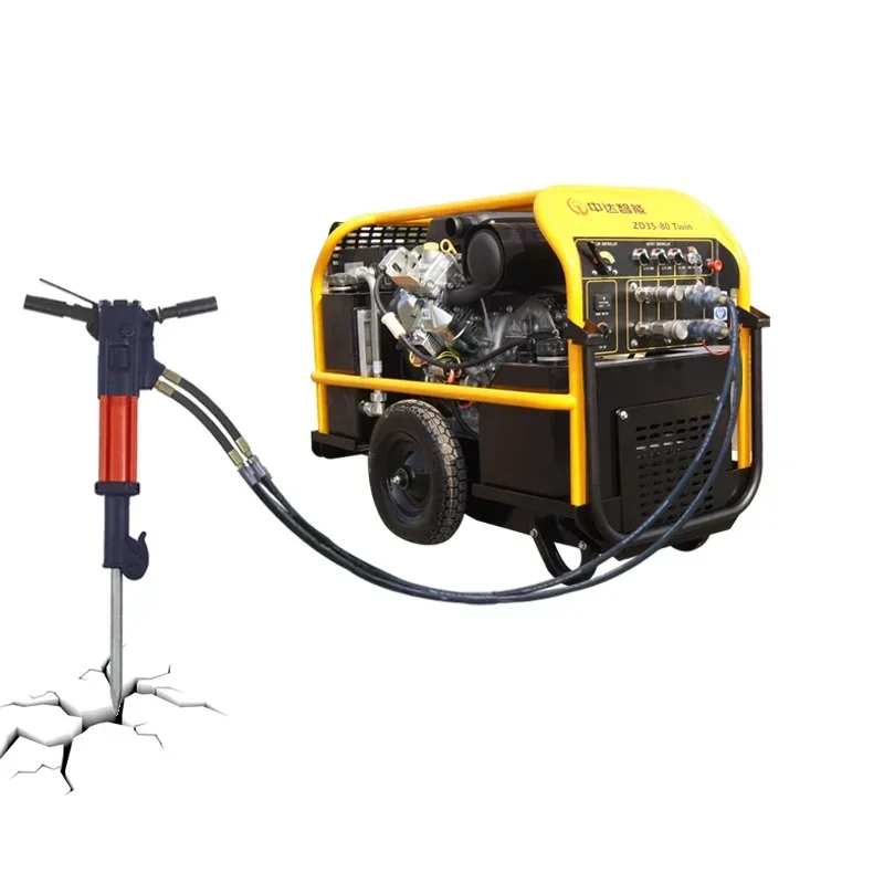 Flood Rescue breaking hammer tools Hydraulic Power unit station for sale