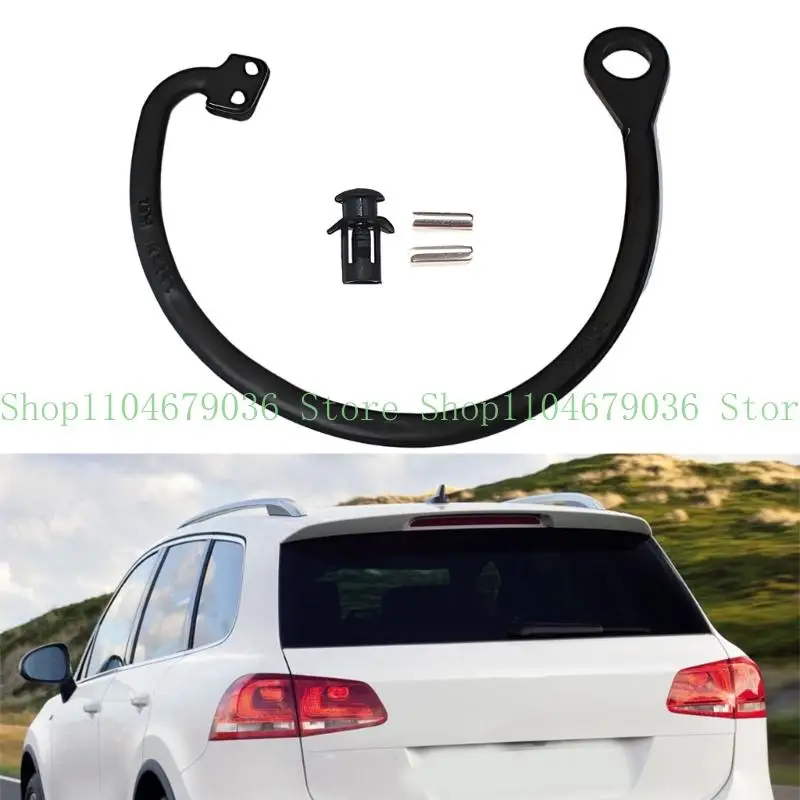 652F Door Cap Leash Replacement 2 Piece Black Plastic Cap Tether Set for Broken Cap Link Repair for Vehicle Care