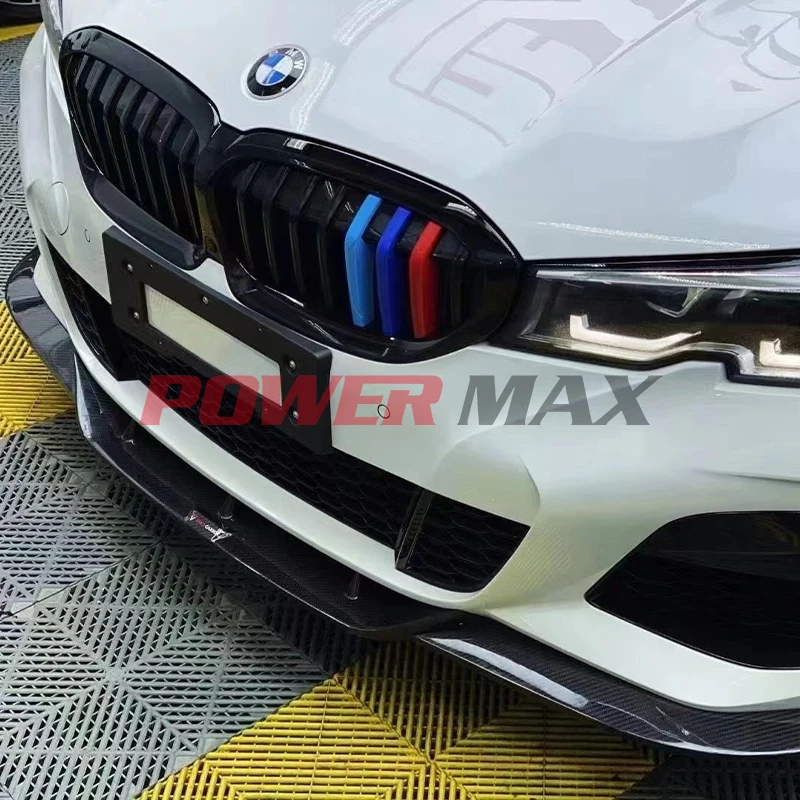 Carbon Fiber Front Bumper Lip Takd Style for BMWs 3 Series G20 Front Splitter