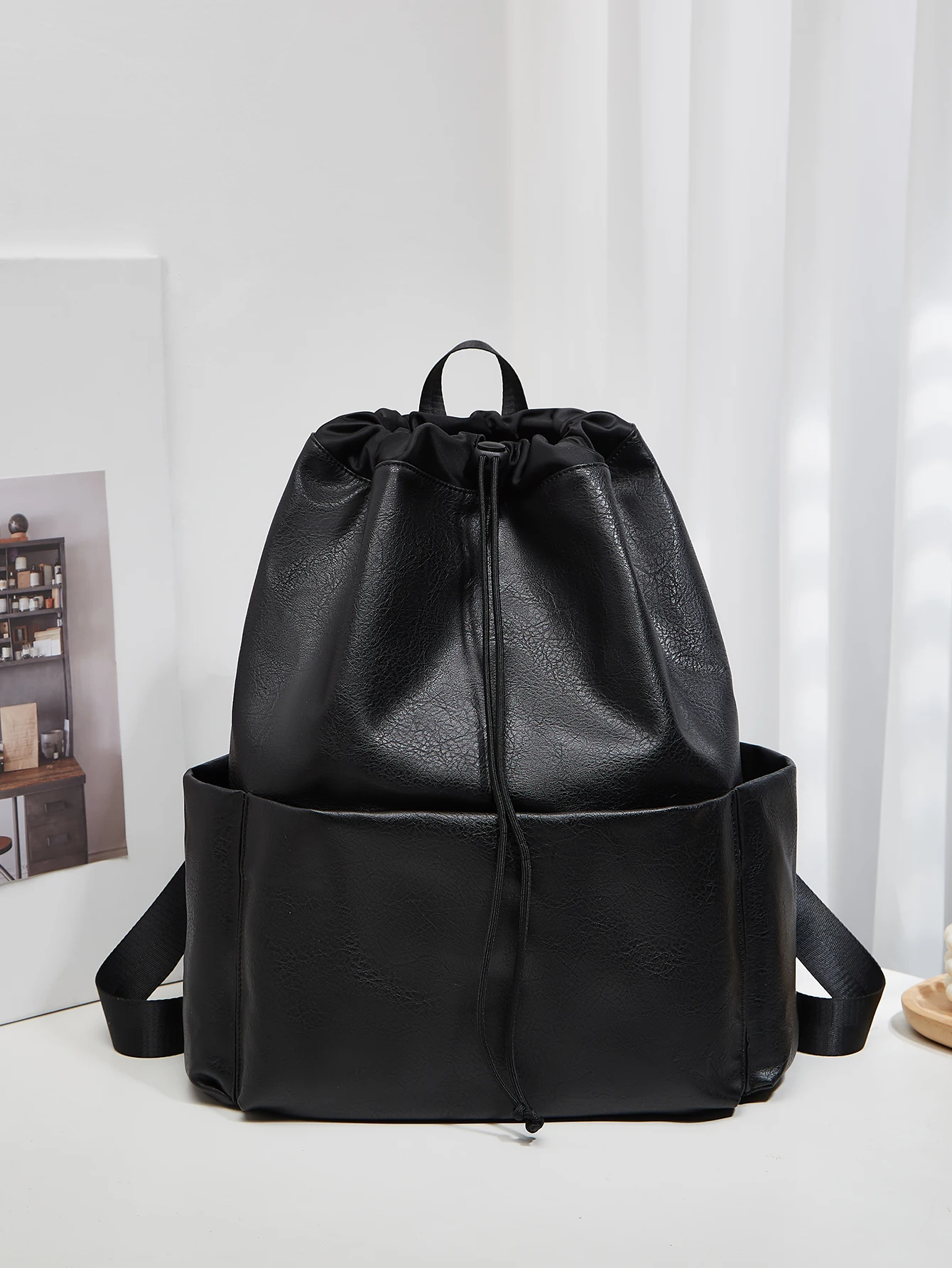 

Large-Capacity New Style Women's Versatile Solid-Color Minimalist Backpack with Large Pockets