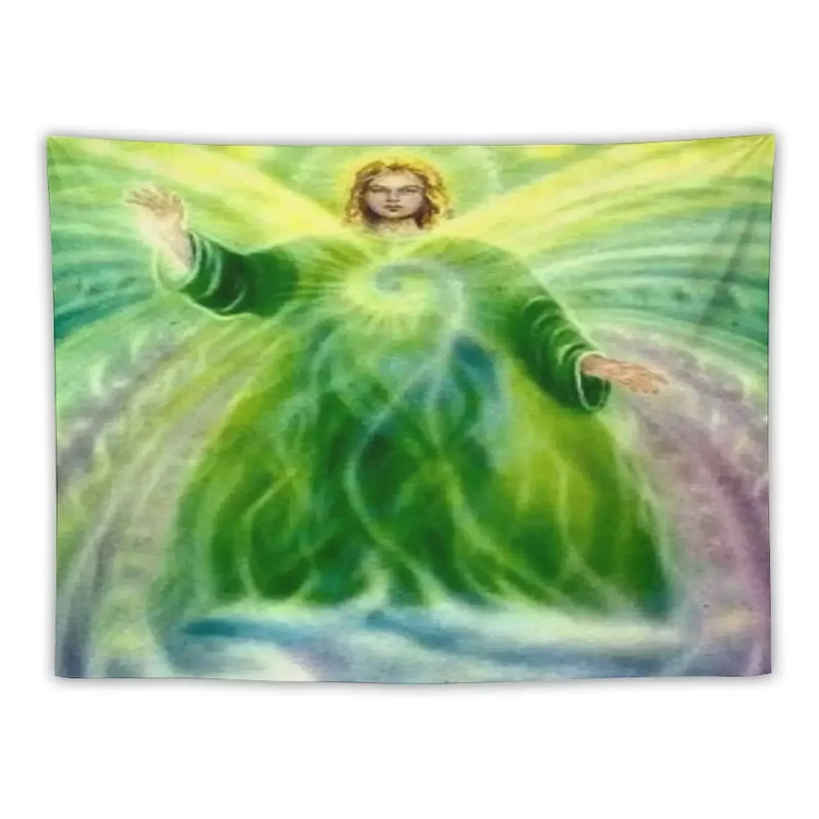 Archangel Raphael Healing Light Tapestry Aesthetics For Room Decoration Aesthetic Tapestry