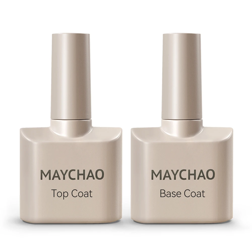 Maychao น้ำยาเคลือบเล็บกึ่งถาวรสำหรับสีเจลทาเล็บสารเคลือบเงา UV LED 12มล. ไม่เช็ดเคลือบเงาเล็บ