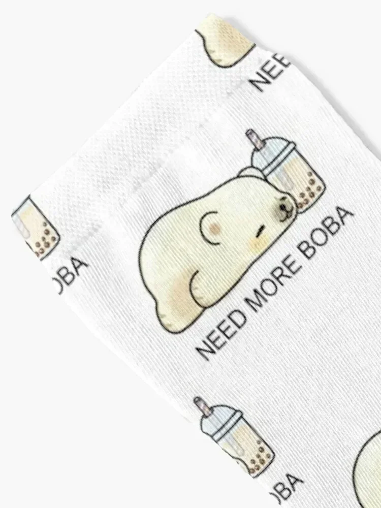 Little Polar Bear Needs More Boba! Socks set luxury Socks Women's Men's