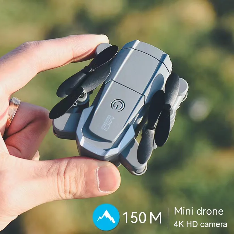 Mini Drone 4K Hd Camera Luchtdruk Vaste Hoogte Opvouwbare Zak Afstandsbediening Vliegtuig Speelgoed Voor Kinderen Cadeau