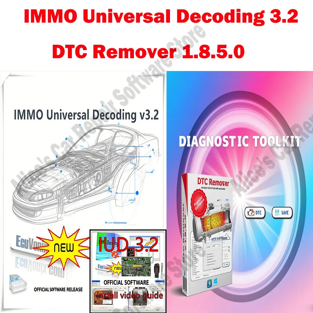 

New IMMO Universal Decoding 3.2 obd2 scanner IMMO Off with Keygen Unlimited Crack + MTX DTC Remover 1.8.5.0 Software With Keygen
