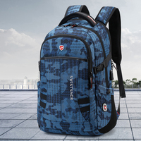 2025 New Waterproof Backpacks USB Charging School Bag Anti-theft Men Backpack Fit 17.3 Inch Laptop Travel Backpack Male Mochila