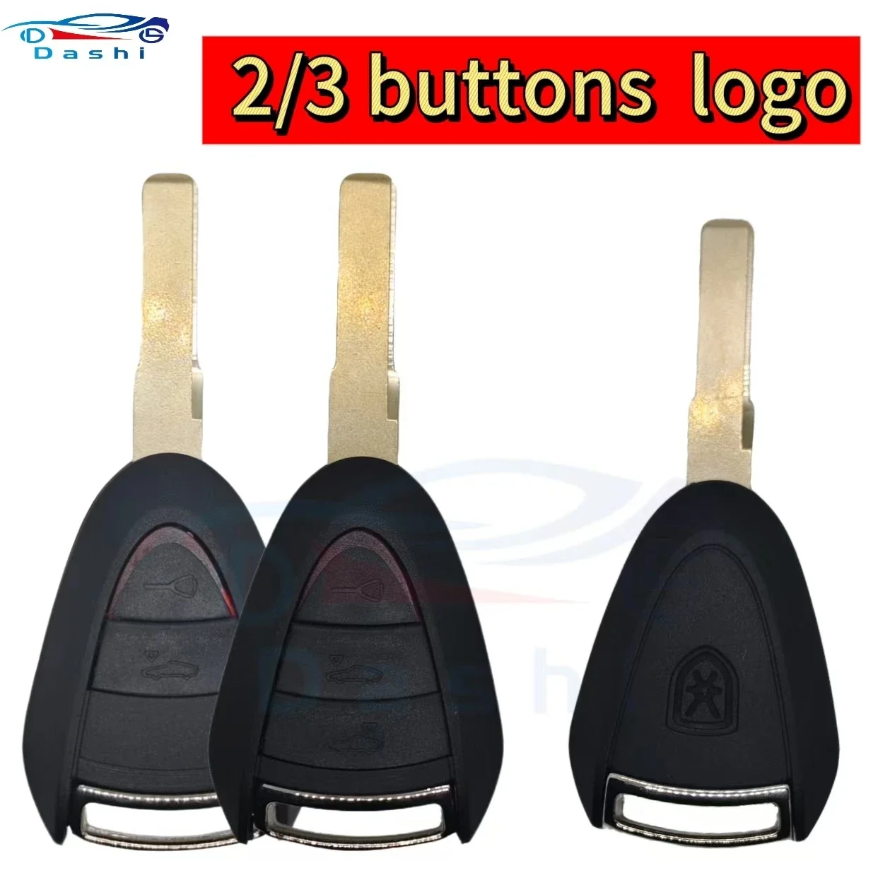 For Porsche Cayman 911 997 987 996 Carrera Boxster S 2S 4S Turbo Targa 315/433.92MHz ID48 ID46 Chip Remote Car Key  Uncut Blade