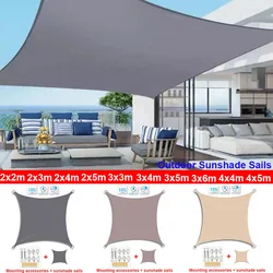 Waterdichte Zon Onderdak Zonnescherm Bescherming Zonnezeil Luifel Camping Schaduwdoek Grote Voor Outdoor Luifel Tuin Patio 3X5M 3x6m