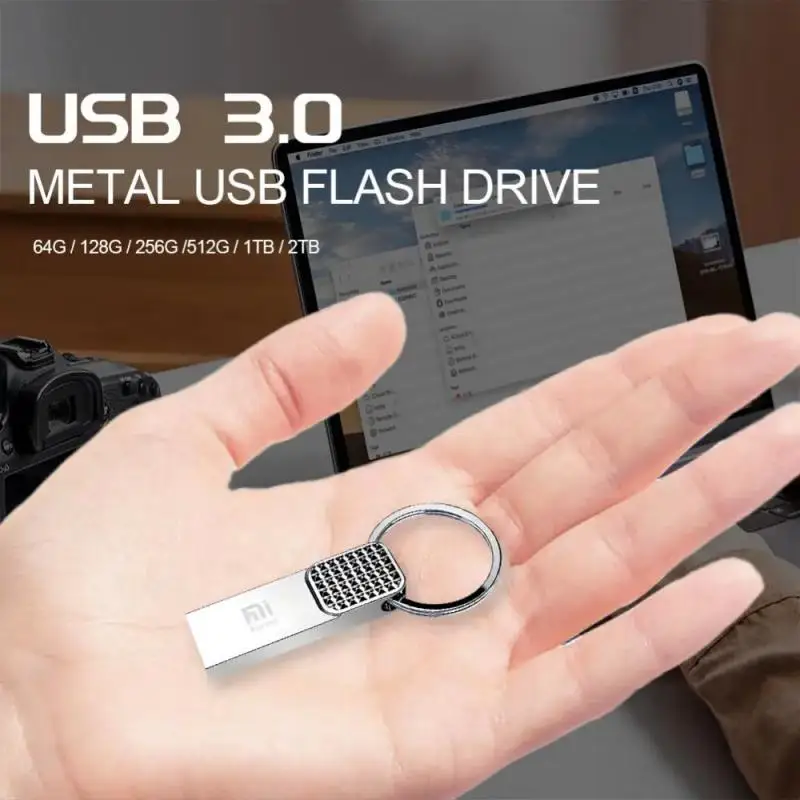 Memoria USB 3,0 de alta velocidad, Pendrive de 2TB, 128GB, 256GB, 512GB, disco U de Metal para TV y ordenador