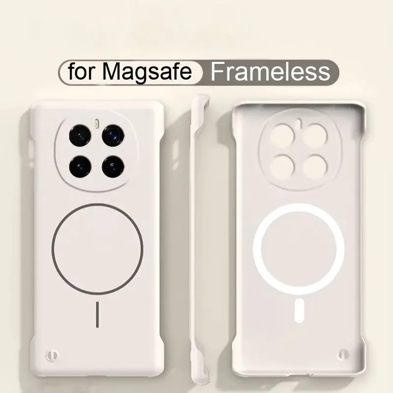 حافظة هاتف Magsafe بدون إطار لهاتف Honor Magic 7 Pro 6Pro غطاء خلفي شحن لاسلكي صلب رفيع للغاية من البولي كربونات #2