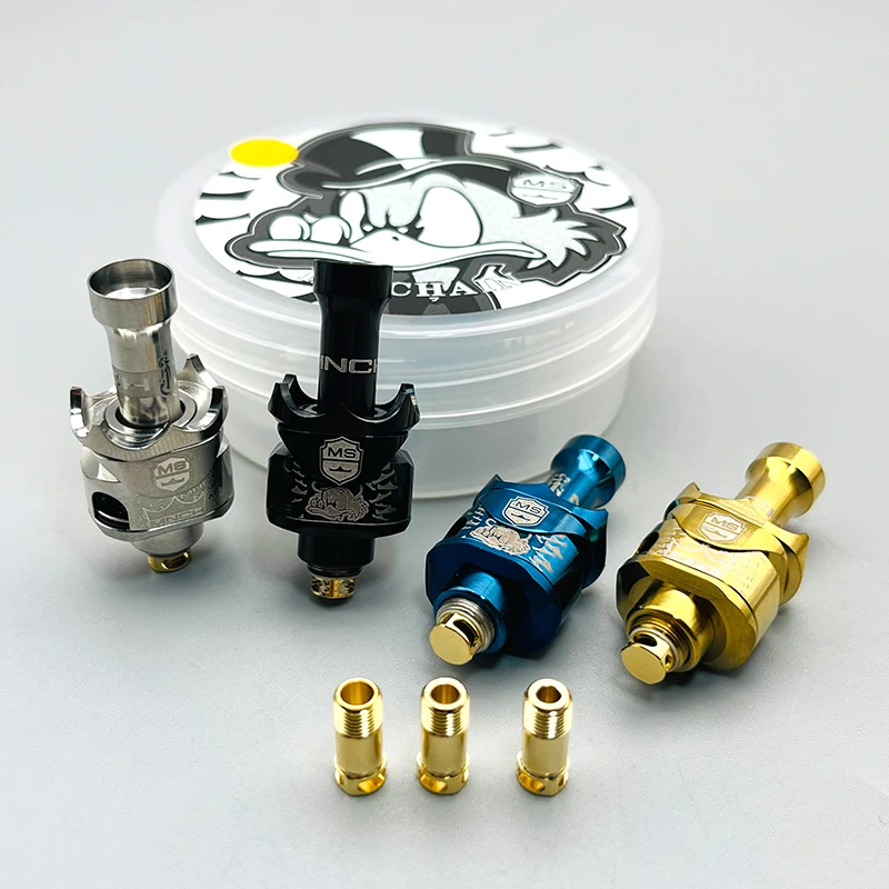 DSX monarchia Mobb MS odwrócona kaczka RBA most 316SS z 4 sztukami powietrza 2.5/3.0/3.5/4.0mm dla kęsów BB Boro zbiornik Vape Mod