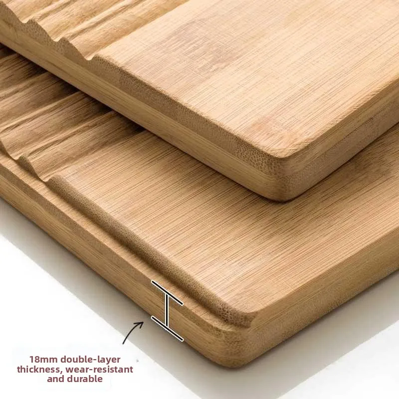 Picture 4: Large Size Thickened Bamboo Washing Board Non Plastic Bamboo Material Hand Laundry Board Home Use Laundry Tools