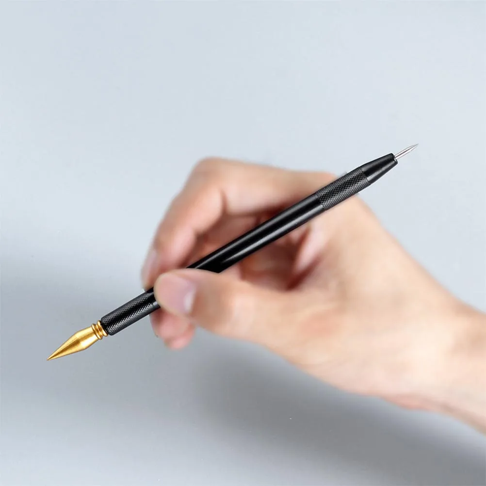 

8pcs Scratch Pen Kit Creative Curved Smooth Dual-Tip Detailing Tool For Art Coloring Repairingscratch Paper Pen Stylus Pens