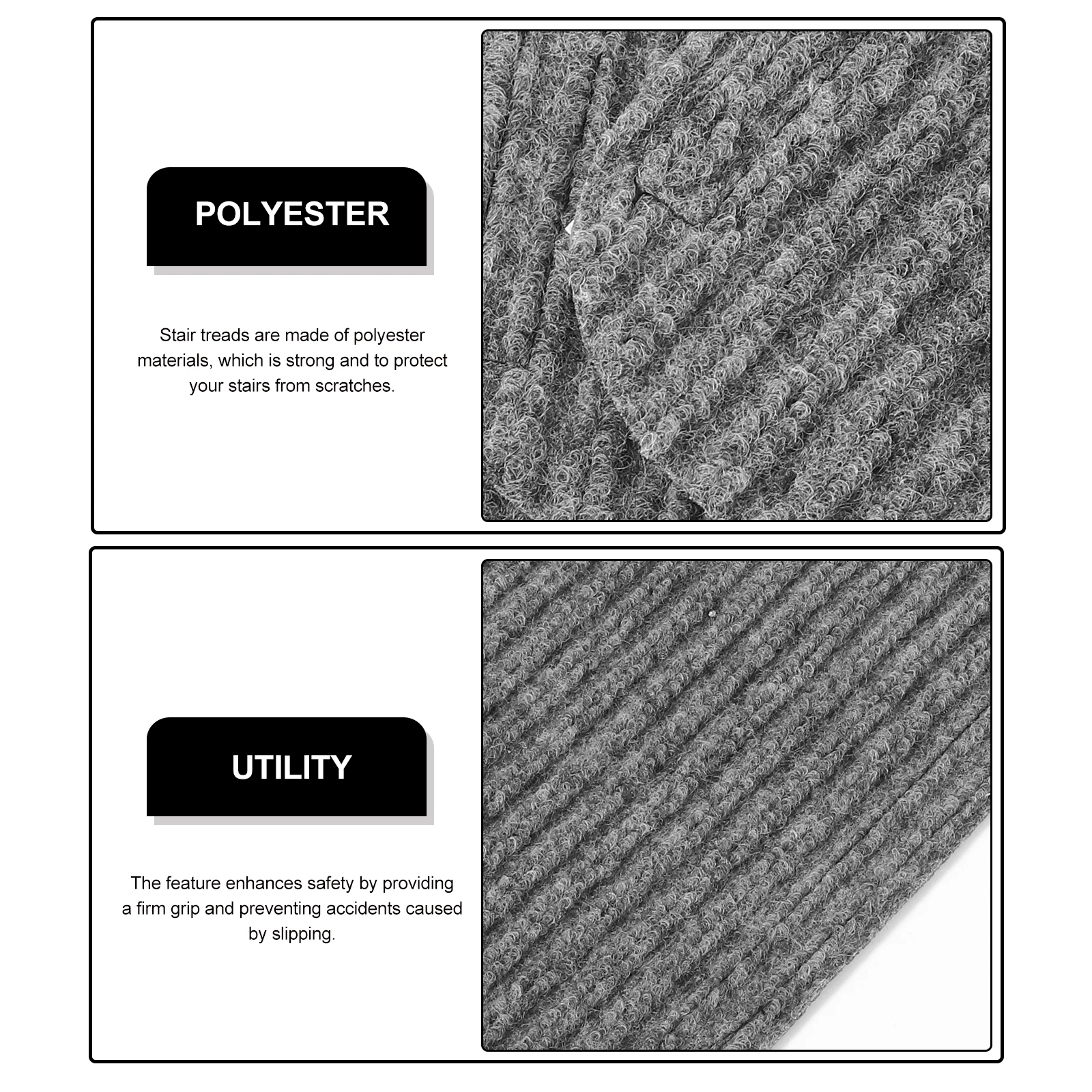 

4pcs RV Stair Treads Blanket Rugs Carpet Mats Step Camper Covers Polyester Travel Durable Slip Resistant Easy Installation