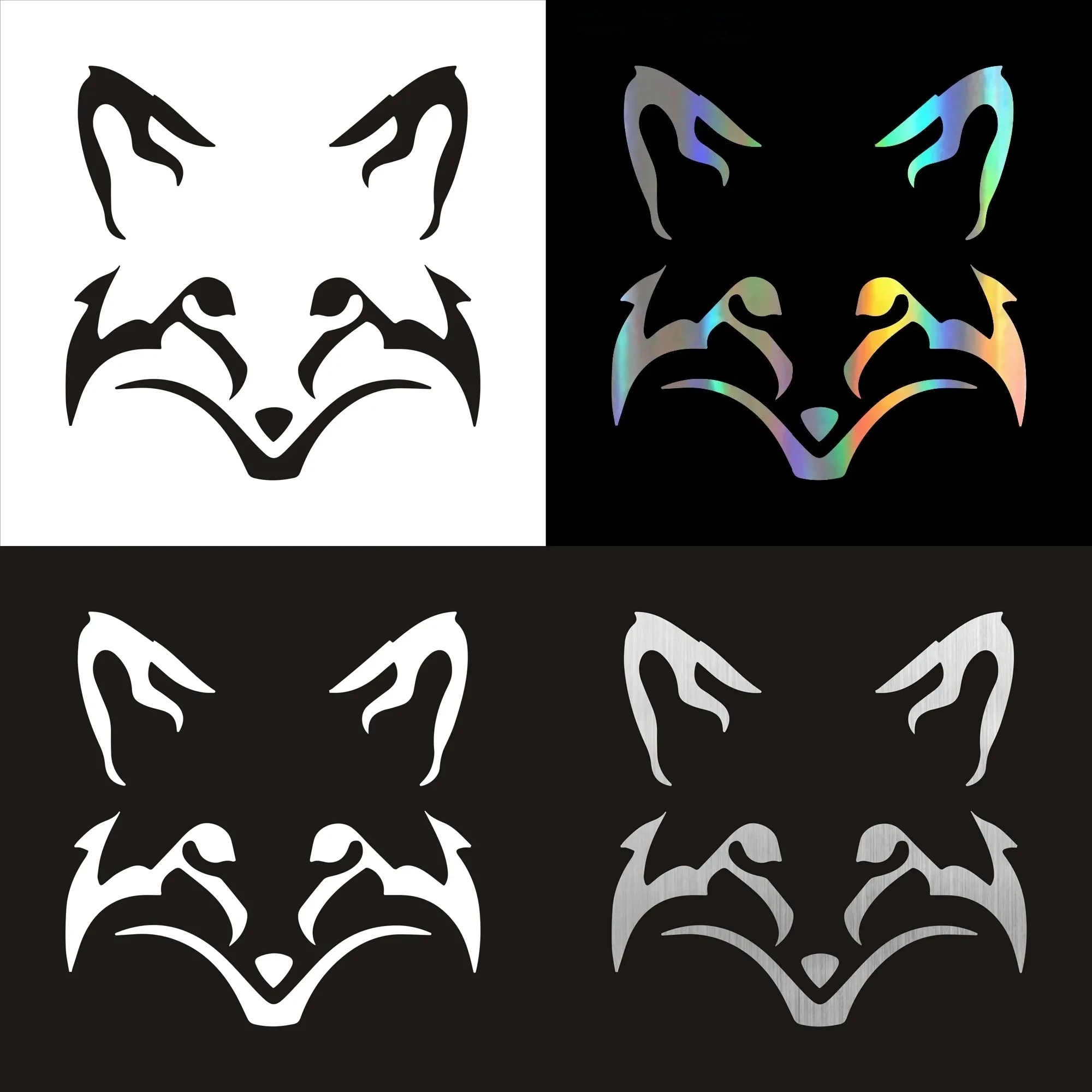 

Car Stickers Cute Face Animal Vinyl Decals Car Motorcycle Bumper Body Rear Window Decorative Decals Waterproof