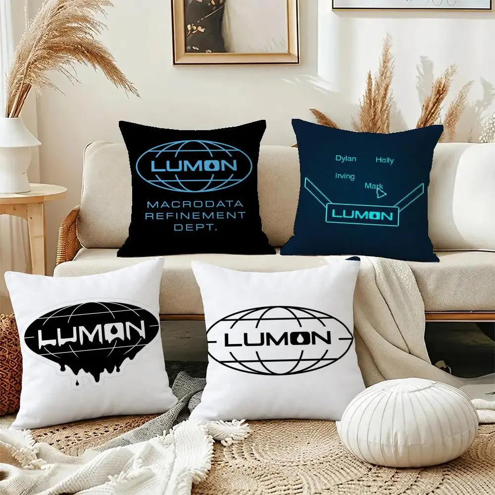 Smart Show Severance Cushion Cover Short Plush Pillowcase, Washable Wrinkle Resistant Cover for Bedroom Gift