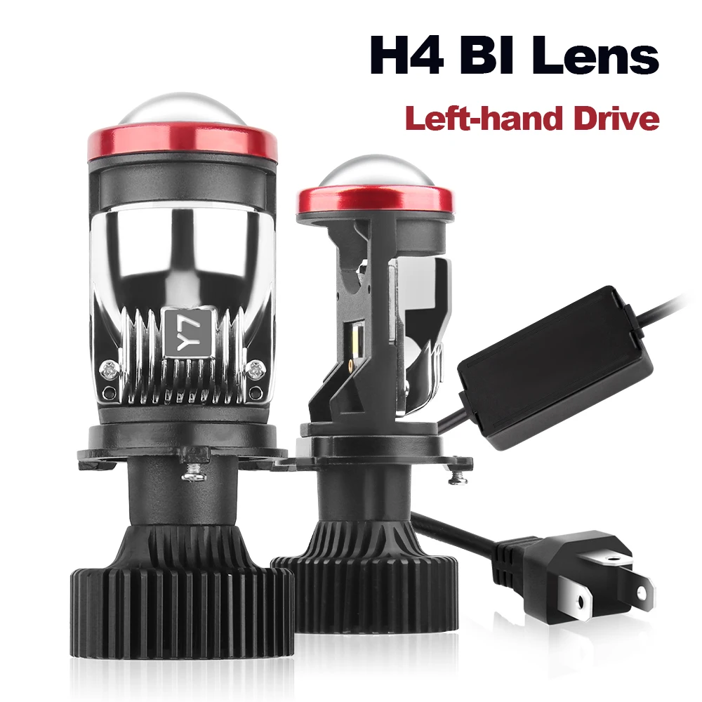 

160W 28000LM Auto Lamps Mini Lens LED H4 9003 HB2 Bulbs Headlights Car Motorcycle Projector Len LED Automotive 12V LHD Headlamps