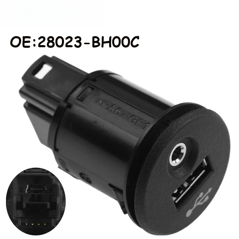 

Адаптер AUX-порта USB, дополнительный разъем для Nissan Frontier 2017-2019, 28023BH00C, 28023-BH00C, 13907643