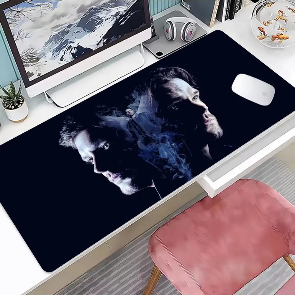 Tv Supernatural Mouse Pad 90x40CM Non-Slip Gaming Mousepad Gamer E-Sports Mouse Mat Game Mechanical Keyboard XXL Desk Mat