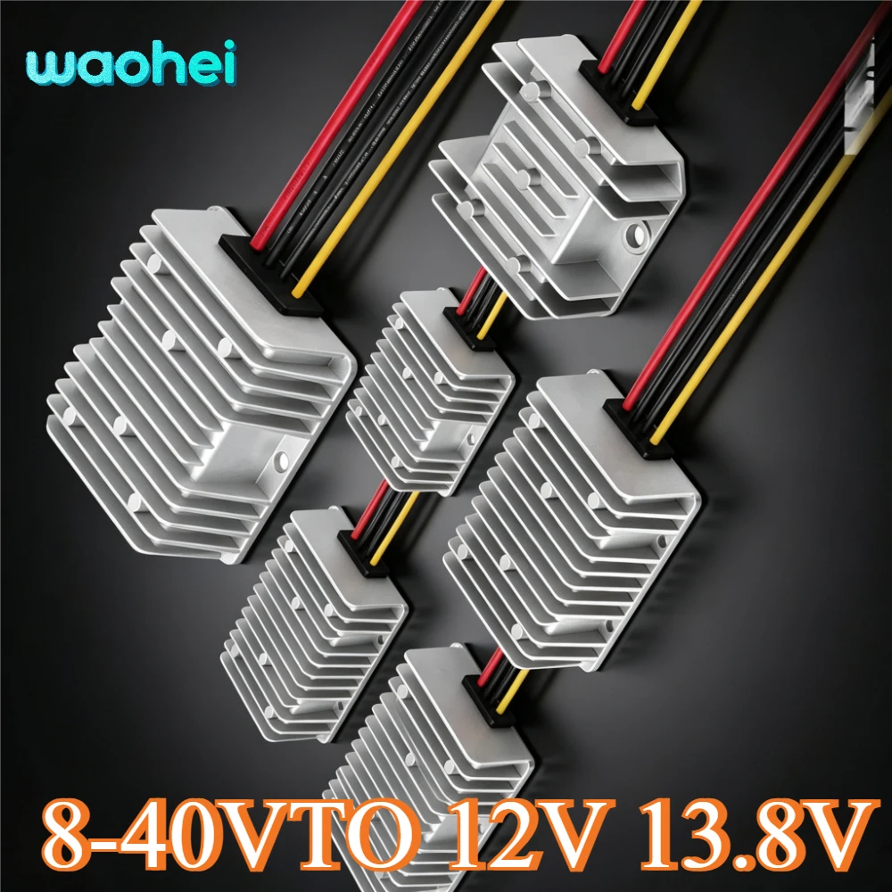 DC 8-40V to 12V 13.8V 3A 5A 6A 10A 15A 20A 25A 30A Boost Buck Power Converter Stabilizer Regulator Voltage Supply Module for Car