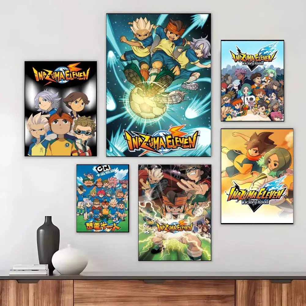 Inazuma Eleven Anime Sports Dynamic Anime Poster Modern Aesthetic Print Minimalist Bedroom Living Room Home Decor Gift
