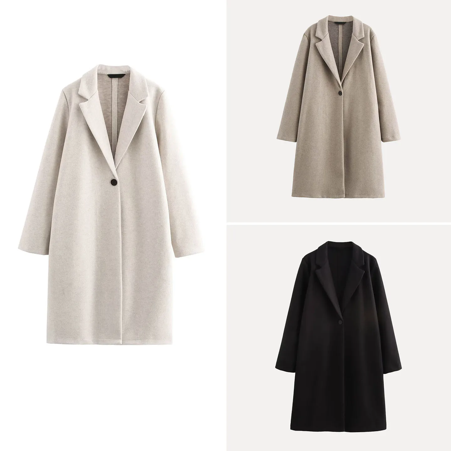 Z 2025 nuevo abrigo Faion Personali Simple Match para todas las estaciones, prendas de vestir exteriores de lana para mujer, marca china Ele Quali