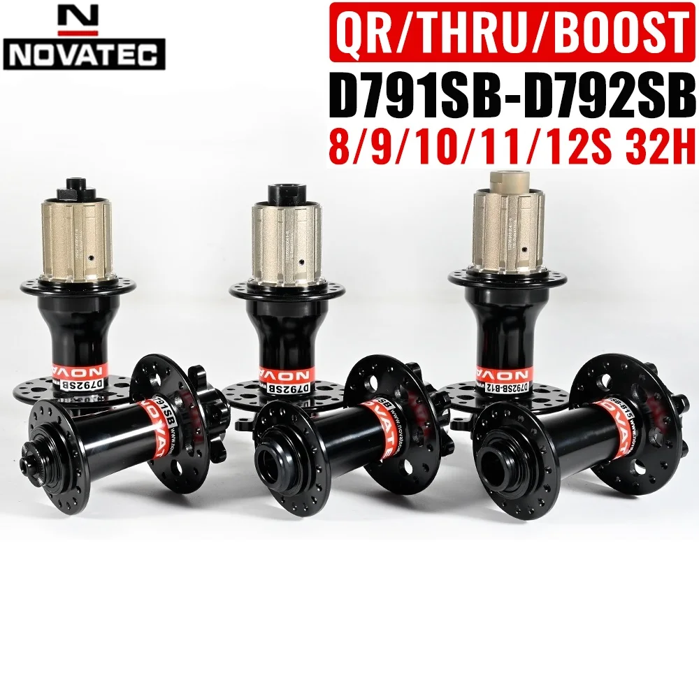 

Велосипедная втулка NOVATEC, передняя, задняя, 4 подшипника QR 135x10 THRU 142x12 BOOST 148x12 32H, для SHIMANO 8-12 Speed D791SB D792SB